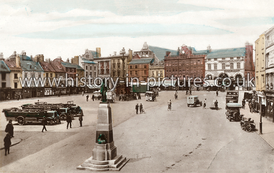 Market Square, Northampton. c.1930.